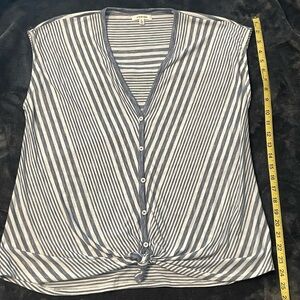 Max Studio striped top, size L